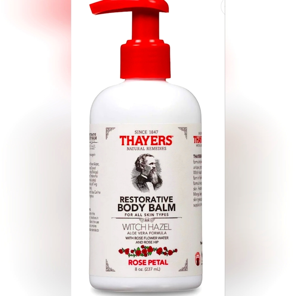 *NEW NEVER USED* Thayer's restorative body balm Rose petal scent 8oz